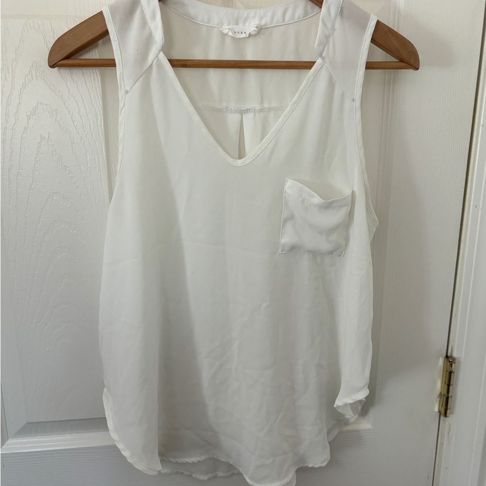 Beautiful Women’s White Blouse By Lush Size Small